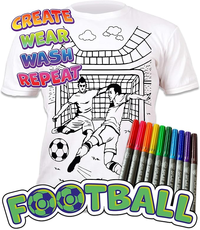 Football Colouring-In T-Shirt