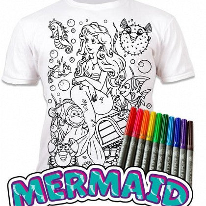 Mermaid Colour-in T-shirt