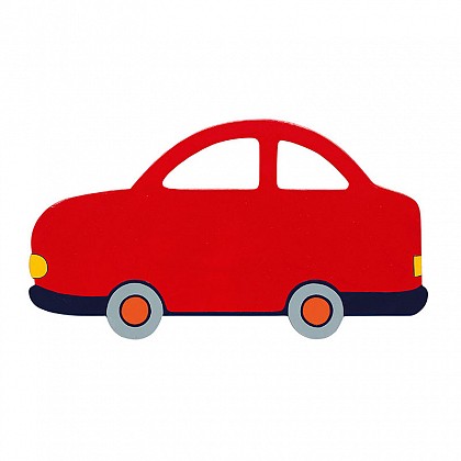 Small Red Car Name Plaque