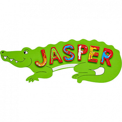 Crocodile Name Plaque