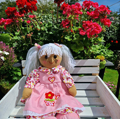 Handmade Flower Pot Dress Ragdoll