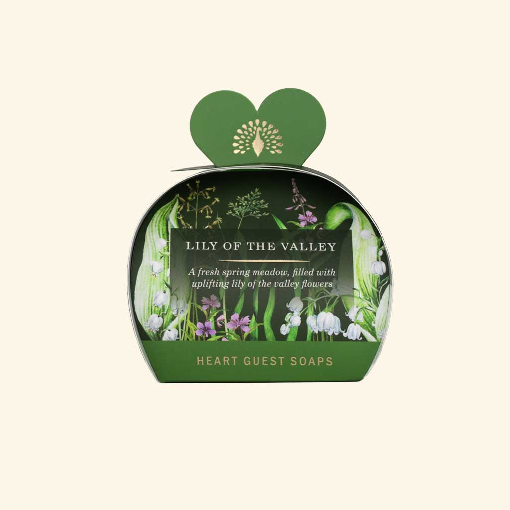 3 x Heart Shaped Soaps - Lily of the Valley