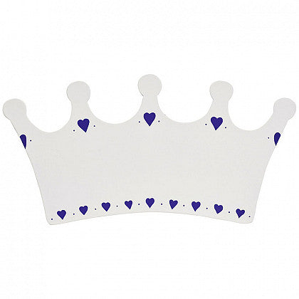 Small White Crown Name Plaque