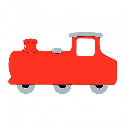 Small Red Train Name Plaque