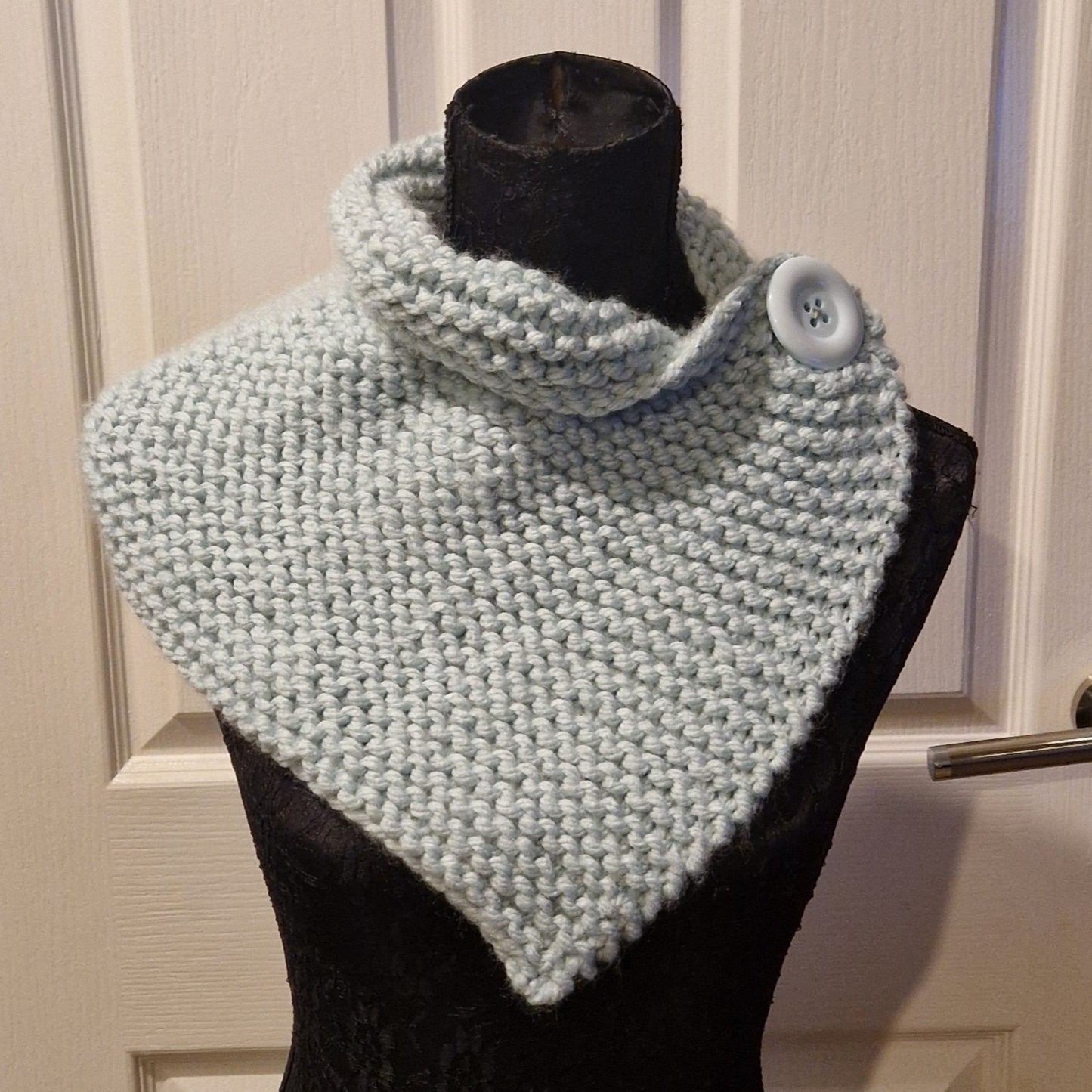 Super Chunky Pale Blue Neck Wrap