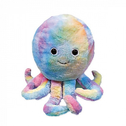 Plush Cuddle Cushion - Rainbow Octopus