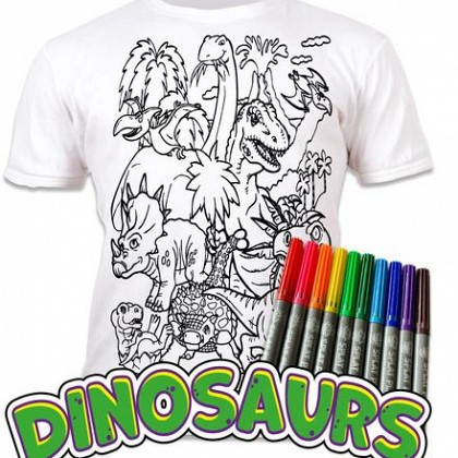 Dinosaurs Colouring-In T-Shirt