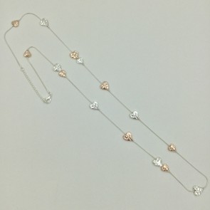 Delicate Long Chain with Small Hearts