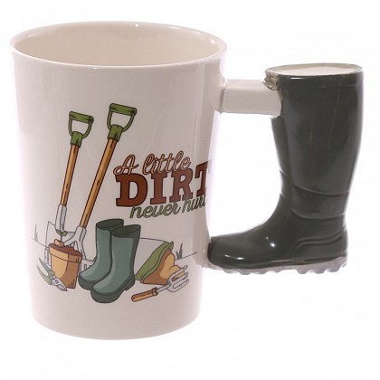 Novelty Ceramic Mug With Welly Boot Shaped Handle