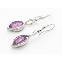 Purple Swan Earrings